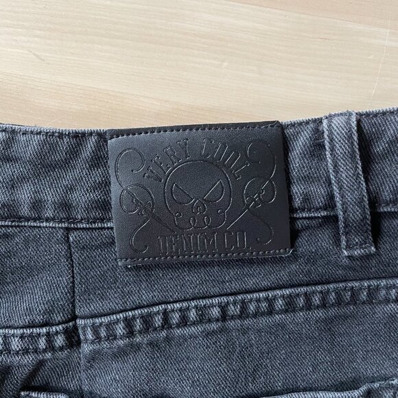 Cool Shirtz Cold Ones Very Cool The Spooky Denim Screenprint Black Jeans *READ* - Picture 8 of 10